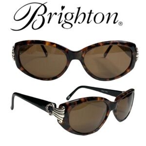 BRIGHTON HANDMADE SUNSET BLVD SUNGLASSES TORTOISE SHELL BROWN EXTREMELY RARE